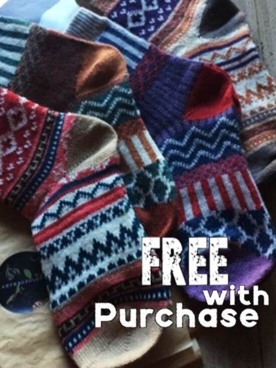 Anthropologie Accessories - FREE with Purchase / NEW happy feet Wool Crew Socks
